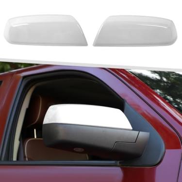 Imagem de Jimen Adequado para Chevrolet Silverado/GMC Sierra 2014-2018, 2 peças de tampas de espelho retrovisor externo acessórios externos (branco)