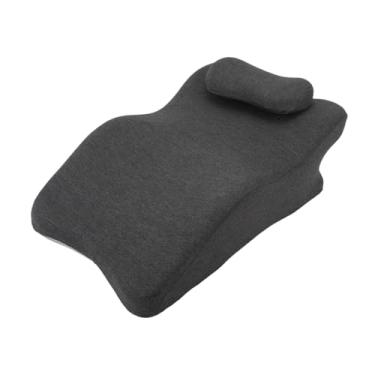 Imagem de Gralara Travesseiro de cunha de perna, suporte de costas de espuma de memória, travesseiro de cunha de espuma de memória portátil para cama de viagem, com Travesseiro de Cabeça