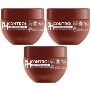 Imagem de Kit 3 Mascara Ph Control Anti Porosidade Condicionante Capilar Vegano 