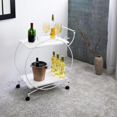 Imagem de Carrinho de Bebidas Decorativo Vintage - Metaltru