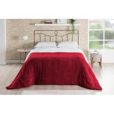 Imagem de Coberdrom De Inverno Dupla Face Casal Queen Manta Soft Plush Com Sherp