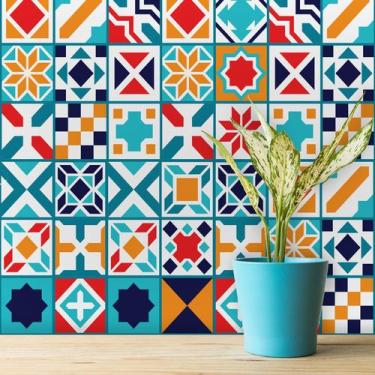 Imagem de Adesivo Quadriculado para Azulejo Madri 20x20 cm com 24un - Quartinhos