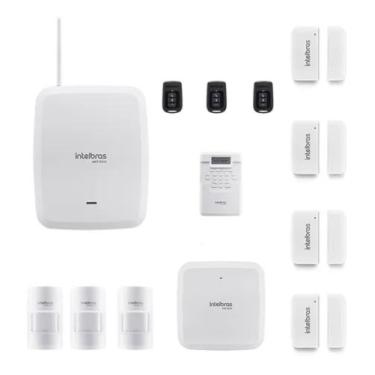 Imagem de Kit Completo Central Alarme S/fio Intelbras Amt 8000 Top