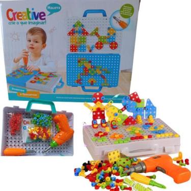 Imagem de Brinquedo Educativo Parafusadeira Elétrica Bloco Construção - Creative