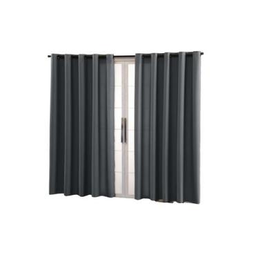 Imagem de Kit Cortina Oxford 3,00x2,20m Com Varão Incluso 2 Metros 19mm - Armazé