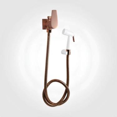 Imagem de Ducha Higiênica Com Derivação Dn15 Led Rose Fosco Perflex