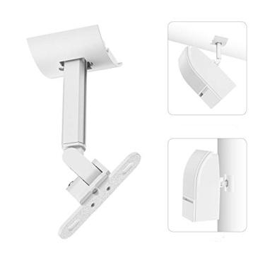 Imagem de Yibracki Suporte de parede e teto para alto-falantes ambientais Bose 161, 151 SE, suporte de montagem ajustável com inclinação múltipla e giratório compatível com alto-falantes modelo Bose 100, branco