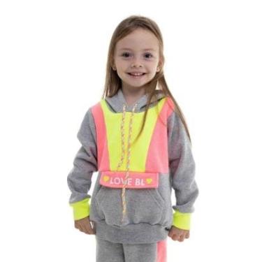 Imagem de CONJUNTO MOLETOM INFANTIL FEMININO MENINAS JUVENIL BEBE 6 MESES A 16 ANOS INVERNO QUENTINHO-Feminino