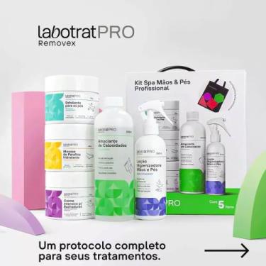 Imagem de Kit Spa Profissional Labotrat Pro Removex Pés E Mãos 5 Itens