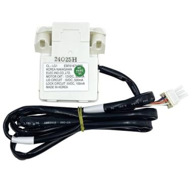 Imagem de EBF61674802 EBF60665201 Interruptor de trava da tampa da arruela NOVA peça de substituição OEM para LG e Ken more máquina de lavar roupa - Substitui PS8751171, AP5785599, 2703681, EAP8751171 WT5680HVA