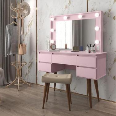 Imagem de Penteadeira Camarim 5 Gavetas Mariana Rosa - CasaH