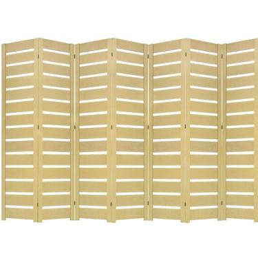 Imagem de Biombo Slim Divisória de Ambiente Sanfonado MDF Painel Separador (7, Horizontal)