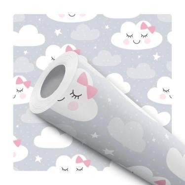 Imagem de Papel de Parede Adesivo Floral Arabesco Bege Branco Elegante Moderno Q