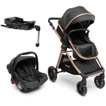 Imagem de Travel System Romanzo TRIO ISOFIX - Infanti, Preto Bronze