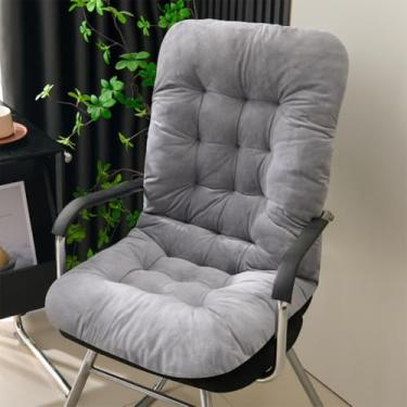 Imagem de UNWAAT Almofadas para cadeira de balanço, almofada de pátio com encosto alto, antiderrapante com tufos, almofadas para cadeira de escritório