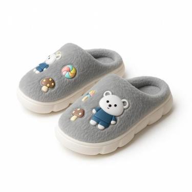 Imagem de Pantufa Infantil Unissex Pelúcida Leve Quente e Antiderrapante - Bogu 