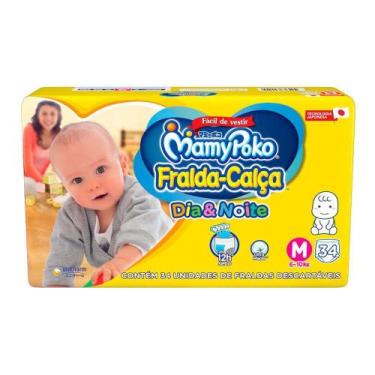 Imagem de Fralda Calça Mamypoko Dia e Noite Amarelo 1 pacote M  6-10kg 34 unidad