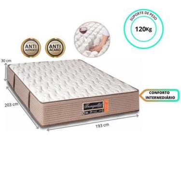 Imagem de Colchão Casal King Sankonfort Tranquillité 193x203x30 - Molas ensacada
