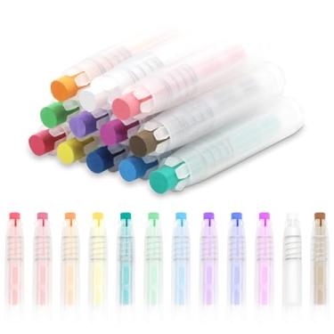 Imagem de Lavável, não tóxico, sem poeira, poderoso giz de escrita para crianças, giz colorido na calçada com suporte, fácil de limpar sem deixar marcas, ferramenta para quadro-negro, desenho e escrita infantil