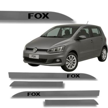 Imagem de Jogo Friso Lateral Fox Prata Tungstenio Ponta de Faca Grafia - Macall