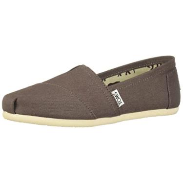 Imagem de TOMS Mocassim feminino alpargata, Cinza, 39