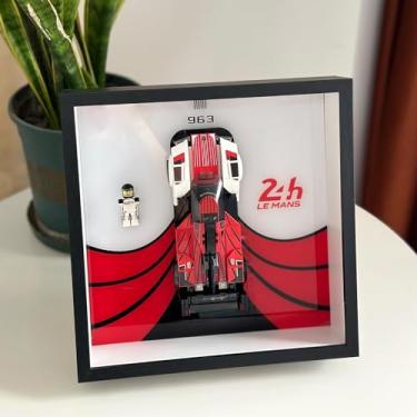 Imagem de iLuane Display Wallboard for Lego Speed Champions 963 76916 Race Car Toy Model Building Kit, Adult Collectibles Wall Mount, Home or Office Décor (No Car Included)