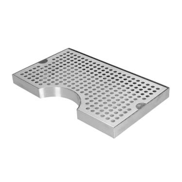 Imagem de MotiveTech Bandeja Coletora de Cerveja, Metal de Alta Qualidade, Removível, para Bancadas de Kegerator, para Clube, Casa, Cozinha, Restaurante, Bar