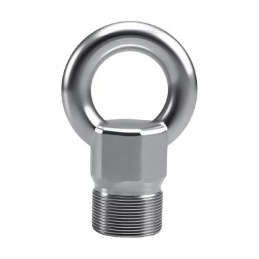 Imagem de KPALAG Extrator de volante externo de popa com anel de elevação universal compatível com a maioria dos motores de popa Mercury não Verado e motor de popa com volante rosqueado de 1,5 pol. × 16, aço