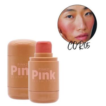Imagem de Blush Stick Cremoso Pink 21 Alta Pigmentação Multifuncional, COR 5