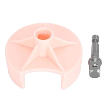 Imagem de Adaptador da máquina de tricô Adaptador de máquinas de crochê substituível de malha rápida com acessório de perfuração de crochê de agulha diy bit bit Diy para o trabalho manual (Rosa)
