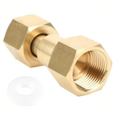 Imagem de Cilindro de dióxido de carbono 806 Adaptador de latão adaptadores de cilindro de latão CGA-320 para CGA-580 Garrafa de dióxido de carbono CO2 para medidor de fluxo de argônio