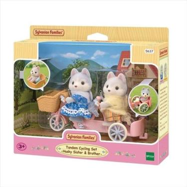 Imagem de Sylvanian Families Conj Bicicleta Dupla Irmã/Irmão Huskys - Epoch 5637