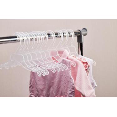 Imagem de Cabide para blusa infantil em plástico tam 30,5 cm 1018 kit Ioplast, N