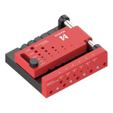 Imagem de KiBcsLic Kit de Gabarito para Cavilhas, Guia de Broca de Barra Redonda, Ferramenta de Marcenaria com Autocentralização E Posicionamento, Localizador de Cavilha