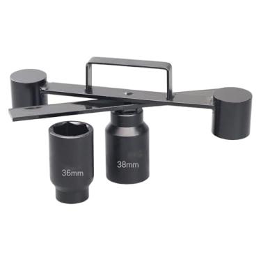 Imagem de Generic Kit removedor automático de porcas de tambor de lavadora, adaptador de 36/38 mm, chave de impacto de 275 mm