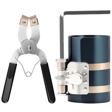 Imagem de Ferramenta de compressor de anel de pistão, kit de remoção de anel de pistão de motor de carro, tamanhos ajustáveis de 53 mm a 175 mm, kit de compressor de anel de pistão com alicate de instalação de