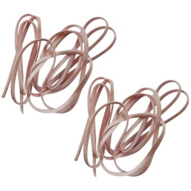 Imagem de GSHLLO 2 peças 2 m x 5 mm vestido de noiva de casamento amarrado nas costas fitas de espartilho ajustável espartilho macio laço fita espartilho costas alças de substituição cordão vestido para