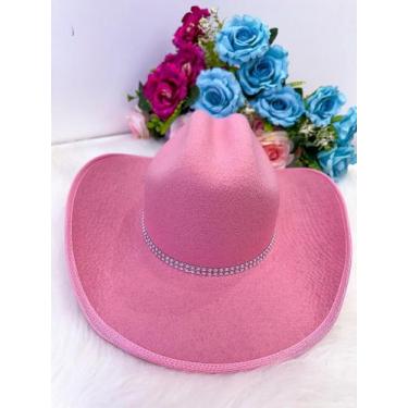 Imagem de Chapéu Rosa Boiadeira Cowboy para Festas Juninas - Fabuloso Ateliê, UN