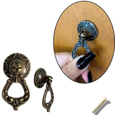 Imagem de Kit 6 Puxador De Gaveta Puxador Colonial Milão Alça Retro - Compras Fá