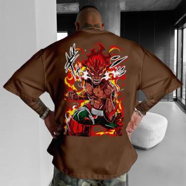 Imagem de Camiseta Naruto Gai Sansei 8 Portões Treino Gym Academia - Fábrica, Ma