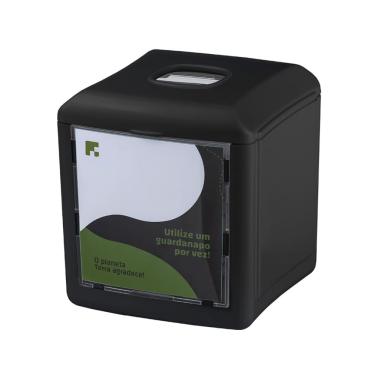 Imagem de Porta Guardanapo Interfolhado Preto Fortcom