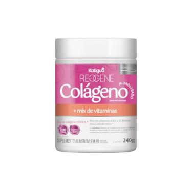 Imagem de Katiguá, Colágeno Hidrolisado 2,5 g, Solúvel Verisol, Com vitamina A, B, C e D, Biotina, Zinco, Ácido Fólico, Sabor Pink Limonade, Zero açúcar, 240 Gramas