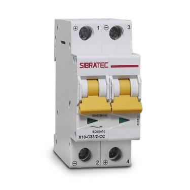 Imagem de Disjuntor para siatema fotovoltaico bipolar 25a 10ka 800vcc - SIBRATEC