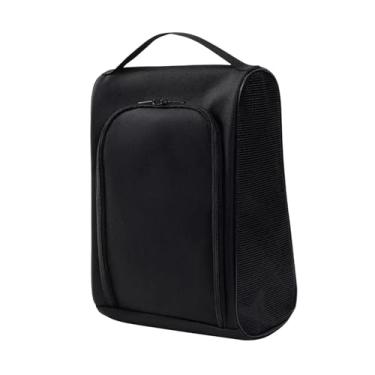 Imagem de Dynwave Bolsa organizadora respirável para sapatos de golfe, equipamentos esportivos, corrida, treinos, futebol, boliche e viagens. Ideal para guardar seus, Preto