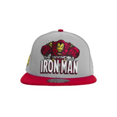 Imagem de BONÉ NEW ERA 5950 HEROIC IRON MAN HOMEM DE FERRO CINZA VERMELHO-Masculino