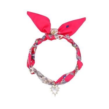 Imagem de chorfla Colar de cachecol com pingente, bandana com pingentes delicados, colares de seda com pingentes, joia gargantilha feminina, Banhado a ouro, Sem Pedra Preciosa