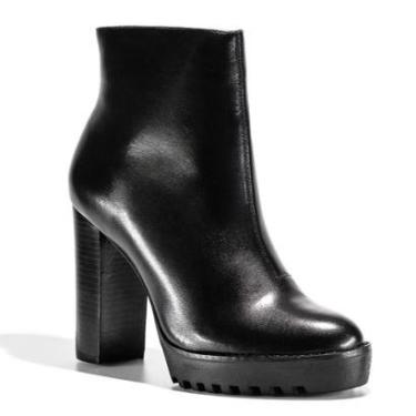 Imagem de Bota Feminina Ankle Boot Couro Cano Curto Tratorado Casual-Feminino