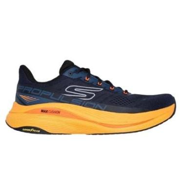Imagem de Tênis Skechers Max Cushioning Propulsion Marinho e Laranja Masculino-Masculino