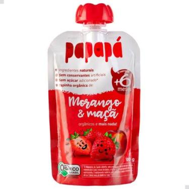 Imagem de Papinha Orgânica Morango e Maçã Papapá 100g