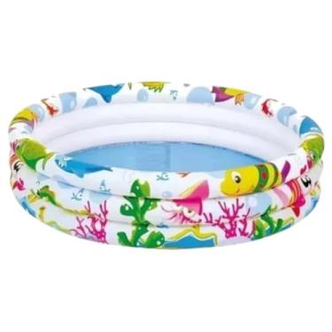 Imagem de Piscina Inflável Infantil 180 Litros Redonda Criança Praia Piscina